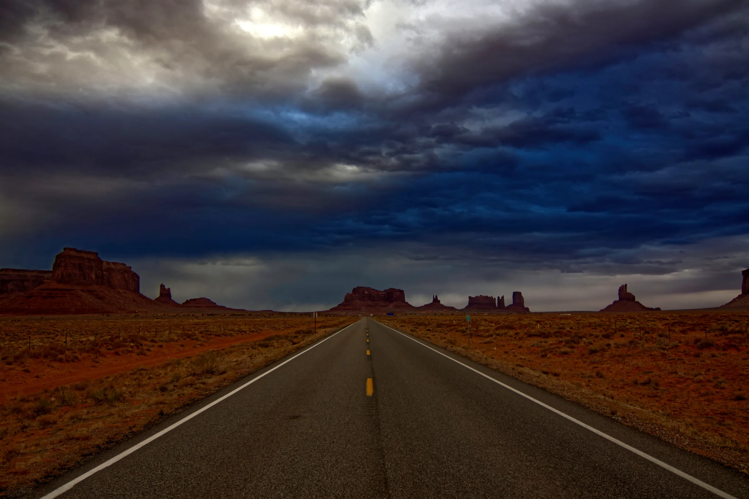 Storm over Monument Valley